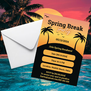 Invitation Spring Break Party