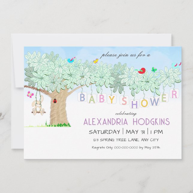 Invitation Spring Celebration Garden Party | Baby Shower (Devant)