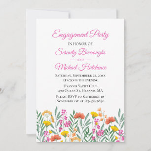 Invitation Spring Floral Boho Fleur sauvage