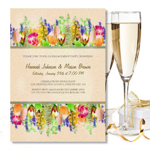 Invitation Spring Flowers Engagement Party