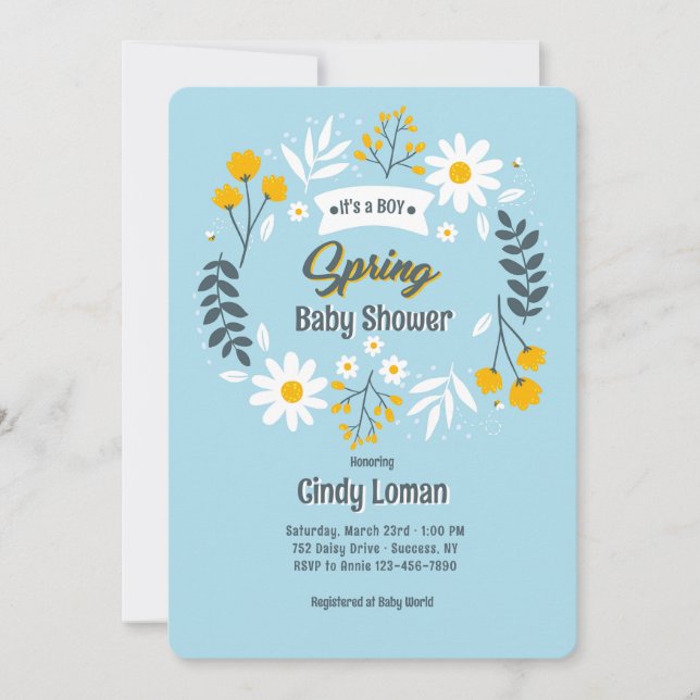 Invitation Spring Is Here (Devant)