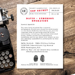 Invitation Spy Secret Top