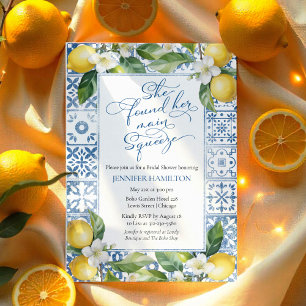 Invitation Squeeze Fête des mariées méditerranéenne au citr