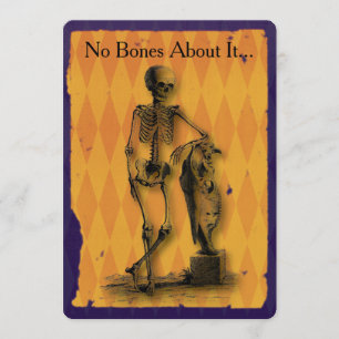 Invitation Squelette aucuns os à son sujet partie de