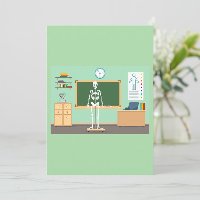 Invitation Squelette de cours de science (Créateur téléchargé)