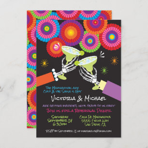 Invitation Squelette Margarita Toast Mexicaine Fiesta