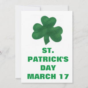 INVITATION ST. JOUR DE PATRICK