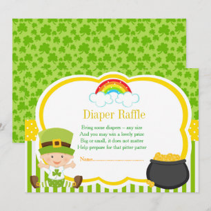 Invitation St patrick Baby shower Déchets Raffle