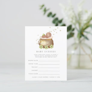 Invitation st patrick baby shower deviner l'invitation de jeu