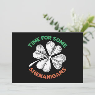 Invitation St patrick De Temps Pour Certains Shenanigans Clov