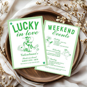 Invitation St patrick elle a trouvé son charme chanceux enter