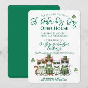 Invitation St Patrick's Day Open House Chats