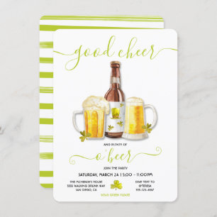 Invitation St. Patrick's Day Plenty of O Beer Party