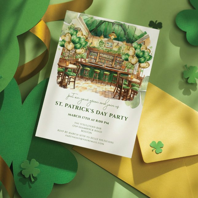 Invitation St. Patrick's Day Pub Party (Créateur téléchargé)
