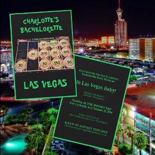 Invitation St Patrick's Las Vegas Bachelorette Party Black