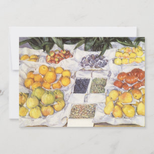 Invitation Stand de fruits de Gustave Caillebotte, Art Vintag