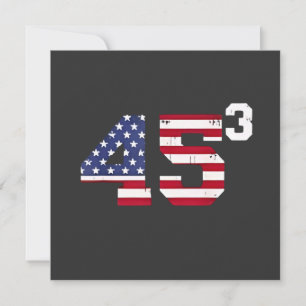 Invitation Stand With 45 Pro Trump USA Flag 4 juillet