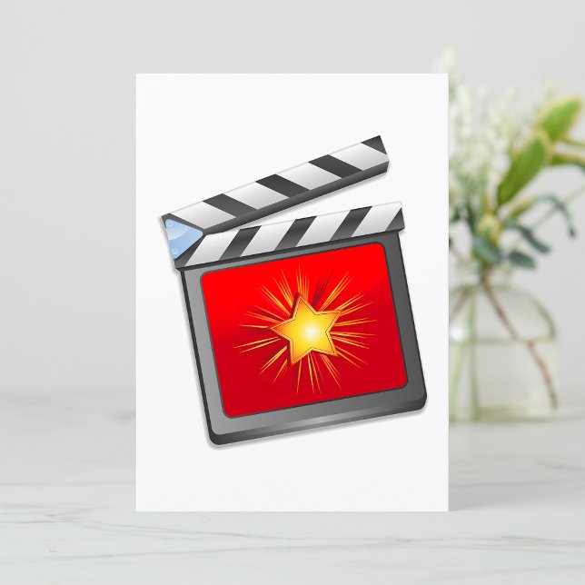 Invitation Star Clapper Board (Créateur téléchargé)