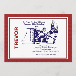 Invitation Star de Hockey sur Glace