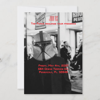 Invitation Star Wars - Photographie originale de T