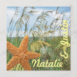 Invitation Starfish Beach Mariage Douche