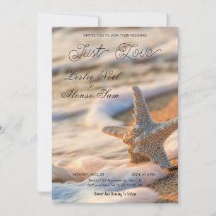 Invitation Starfish Serenade : Mariage plage