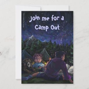 Invitation Starry Night Camp Out
