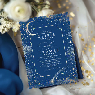 Invitation Starry Night Moon Tir Star Celestial Mariage