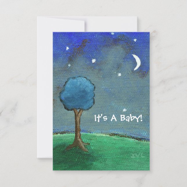 Invitation Starry Starry Night C'est un bébé ! Art original (Devant)