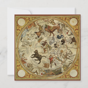 Invitation Stars de Constellation Sky Nord Astronomie Vintage