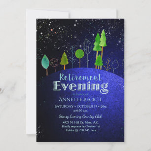 Invitation Stars Disent...Starry Soir de retraite