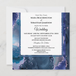 Invitation *~* Stars RSVP Website AGATE AR13 Lavender Mariage