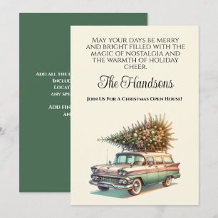 Invitation Station de Noël Wagon