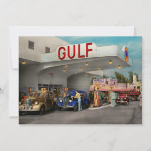 Invitation Station-service - Le grand voyage américain 1939