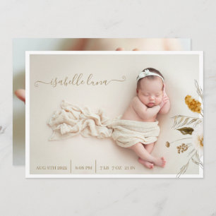 Invitation Statistiques sur la naissance des nouveau-nés Anno