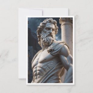 Invitation Statue de Zeus Dieu Grec