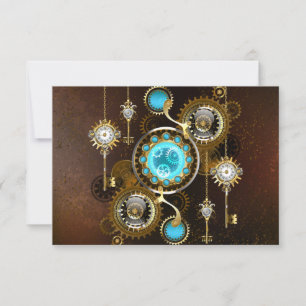 Invitation Steampunk Rusty Background