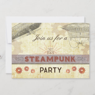 Invitation Steampunk Vintage Party, Entraînements/