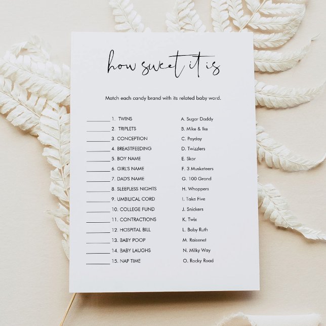 Invitation STELLA Comme Il Est Doux C'Est Barre De Bonbons Ba (Créateur téléchargé)