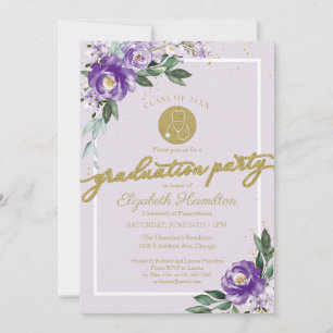 Invitation Stethoscope École de soins infirmiers Grad Party P