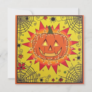 Invitation Sticker éffrayant Halloween