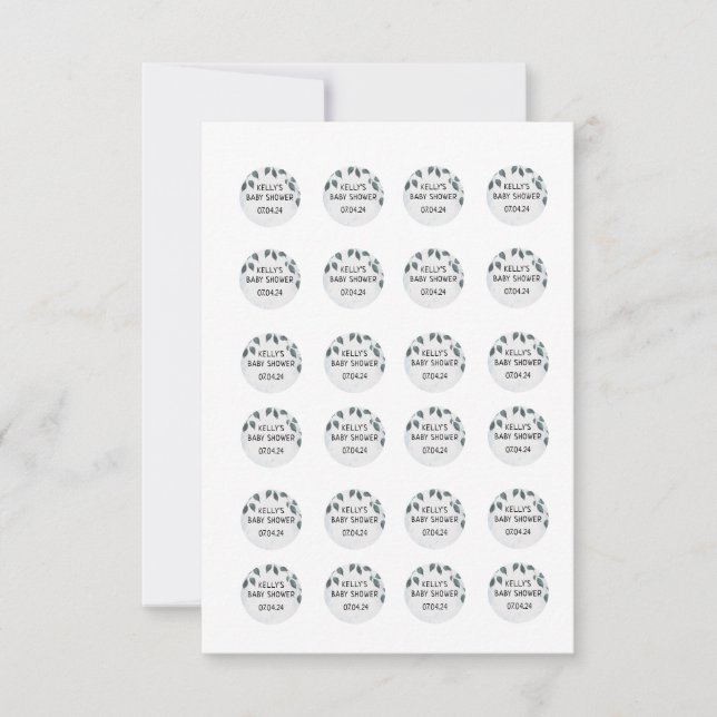 Invitation stickers Rockie et Lyla Hershey .75 pouces (Devant)