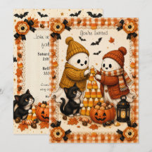 Stitched Spirits Fêtes de Halloween Fantômes Cosy