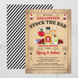 Invitation Stock de Halloween l'invitation de douche de