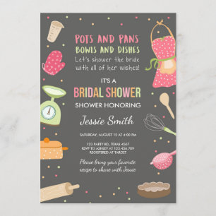 Invitation Stock de la Cuisine d'invitation à la douche nupti