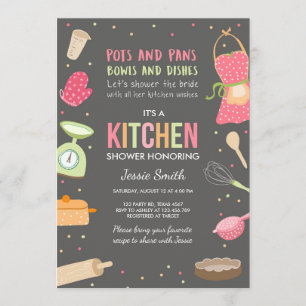 Invitation Stock de la Cuisine d'invitation pour une douche n