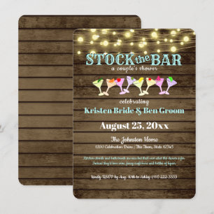 Invitation Stock de la douche Bar