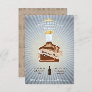 Invitation Stock de l'invitation Wedding shower du Bar Couple