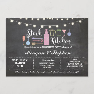 Invitation Stock La Cuisine Engagement Partie Couples Douche