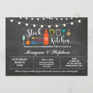 Invitation Stock La Cuisine Engagement Partie Couples Douche